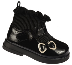 Buty przejściowe dziecięce Apawwa ASQ627BL czarne rozm.19-24