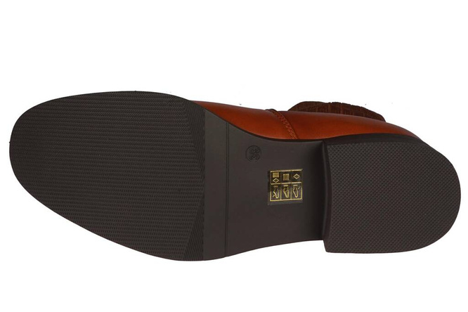 Botki damskie Skotnicki DB-3-1351BR brązowe rozm.36-41