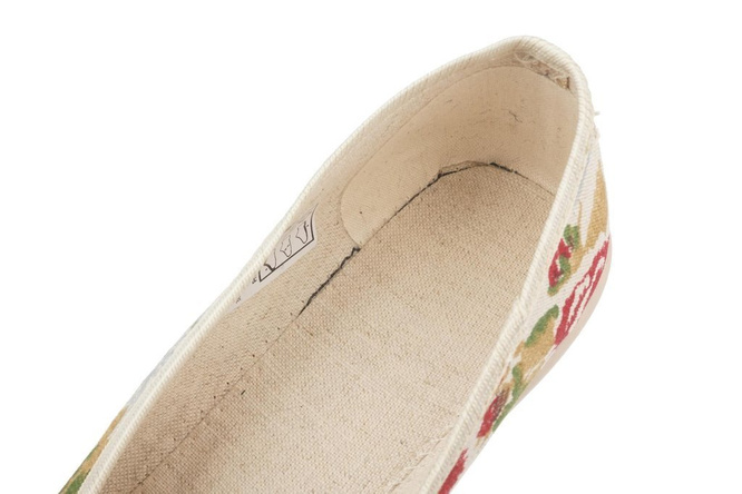 Women's trainers Skarpol 137 KWIATY LEN beige sizes 36-41