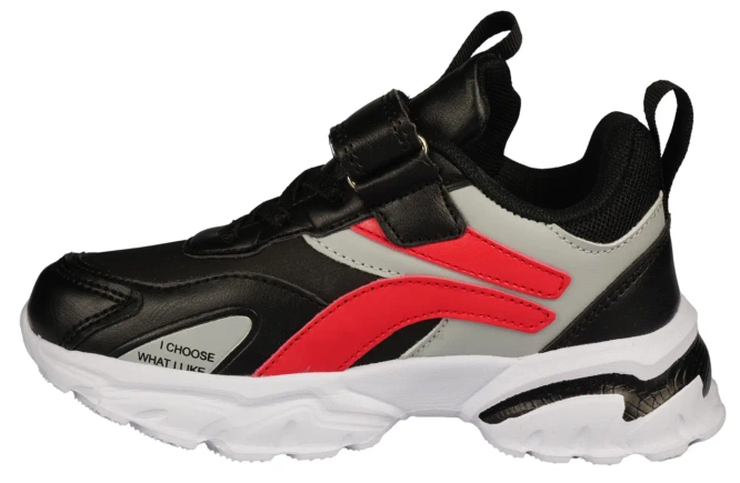 American Club BBS-21 black-red and black-blue children's sports shoes, size 27-31