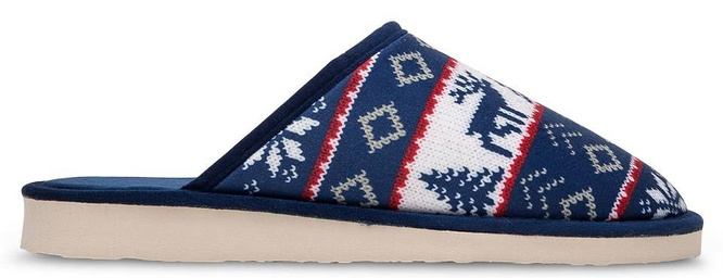 Pantofle damskie Meteor DV072 WIKA granatowe rozm.36-40