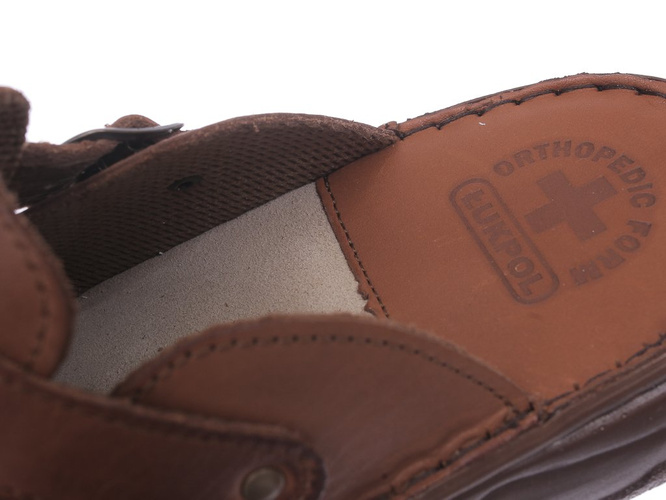 Łukpol M861KO cognac men's slippers, size 41-46