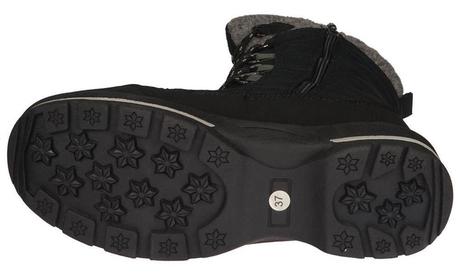 Buty zimowe damskie American Club DSN-09 czarne rozm.37-41