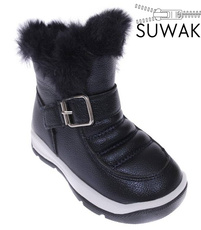 Children's winter shoes Clibee AH-217DBU navy blue size 22-27