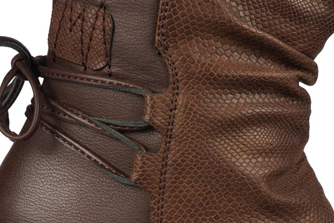 Chun Sen D27585-2BR women's winter shoes, brown, sizes 36-42