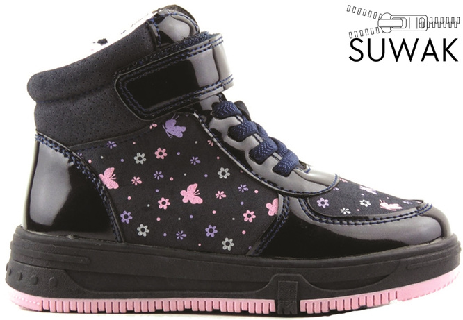 American Club Children’s Winter Boots CXD-149 – Navy & Black, Sizes 32–36