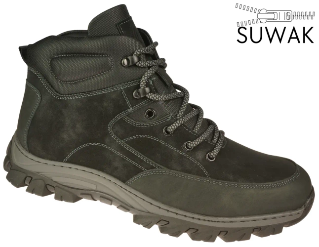 Obuwie zimowe męskie Feisal MD9905-1BL czarne rozm.44-48