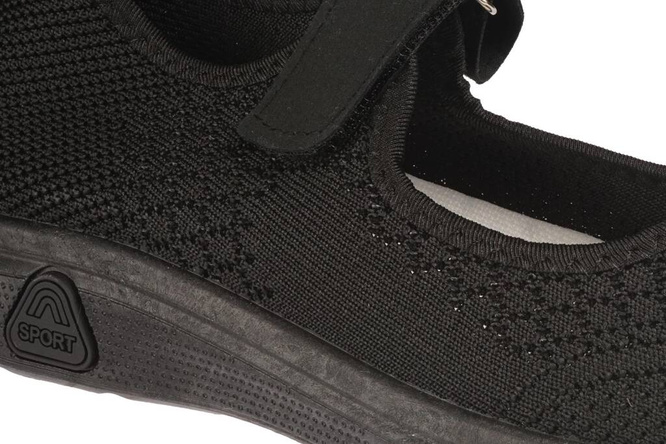 Tenisówki damskie Le Scarpe DA7247-1BL czarne rozm.36-41