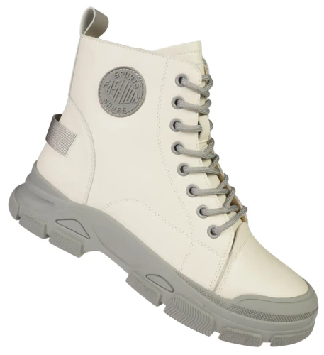 Women’s Ankle Boots Skotnicki DB-3-1502WHGY White Sizes 36–41