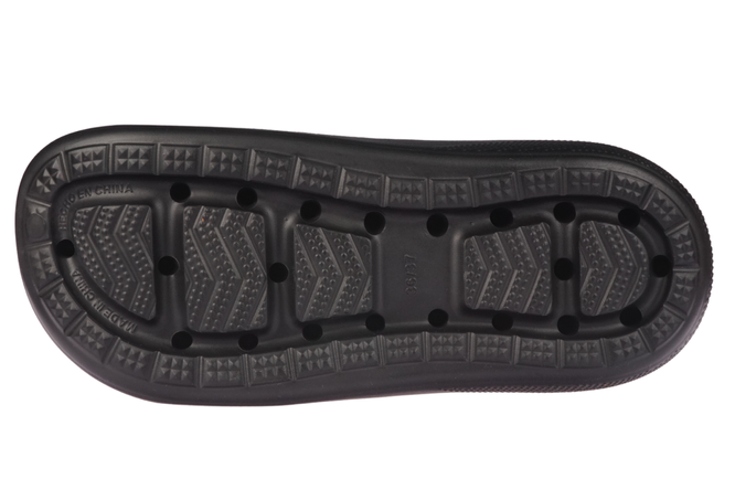 Klapki basenowe młodzieżowe American Club DNH-156 czarne i beżowe rozm.37-41