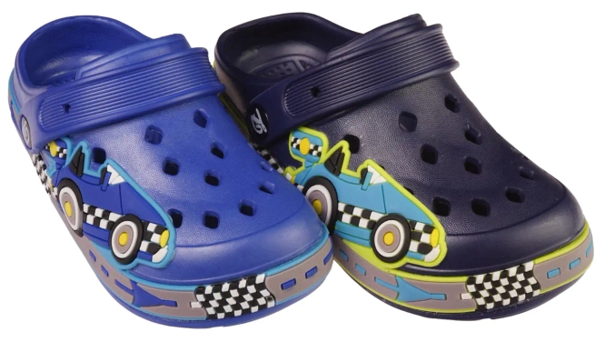 Klapki basenowe dziecięce Sport CH451-2 granatowe i niebieskie rozm.30-35