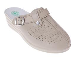 Women's Turkish slippers Fatex DF1914 beige size 36-41