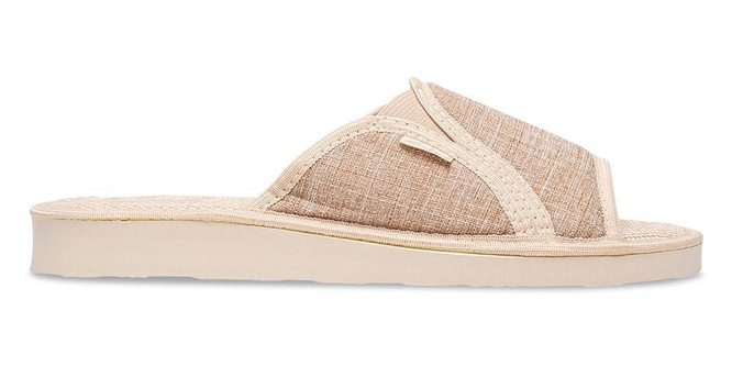 Pantofle damskie Meteor DV007 SYLWIA brązowe, szare i granatowe rozm.36-40