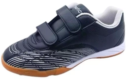 Kids’ Indoor Football Shoes Atletico C7336-2520BLSI Black/Silver Size 32–36
