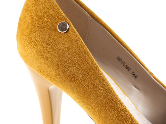 Pumps Goodin DGD-FL58CTA mustard size 36-41