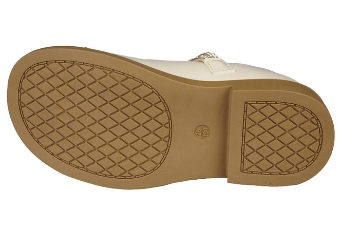 Apawwa CMC540BE girls' shoes, beige, sizes 32-37