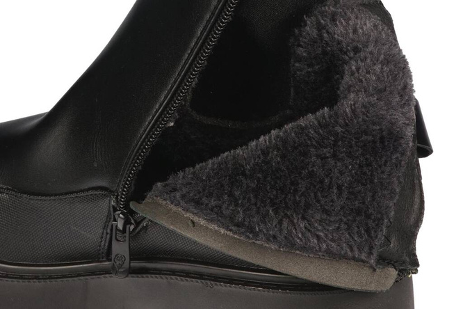 Le Scarpe DA7152-1BL women's winter shoes, black, sizes 36-41