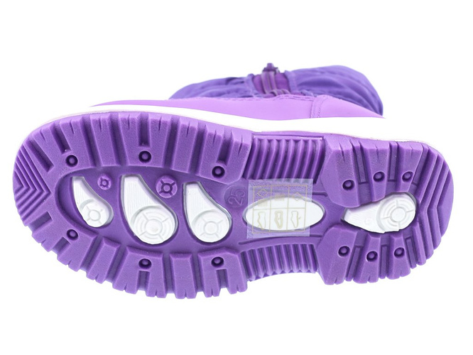 Children's purple snow boots Clibee AK-931PU size 22-27