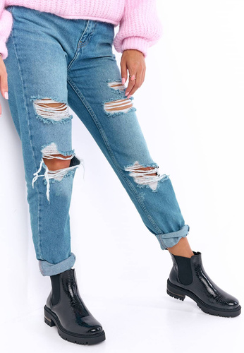 Sergio Leone DTR746CZLA women's Chelsea boots, black, sizes 36-40