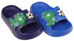 Children's Pool Slides Sport BG63-B Blue and Navy Size 24-29