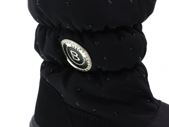 Children's snow boots Clibee AH-910BL black size 22-27