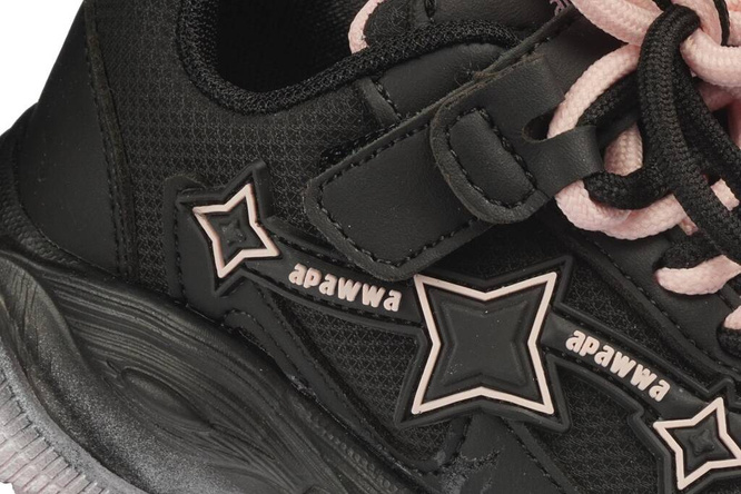 Buty sportowe dziecięce Apawwa CN778PI czarne rozm.32-37