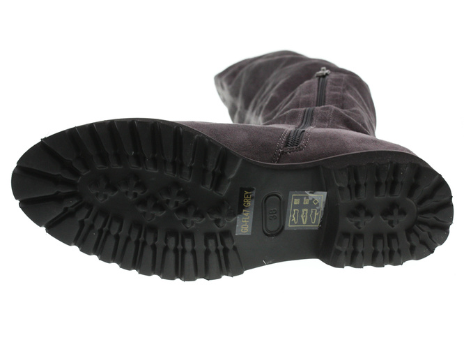 Buty zimowe damskie Goodin DGD-FL47GR szare rozm.36-41