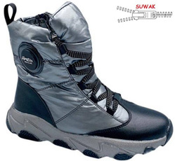 Obuwie zimowe dziecięce Clibee CA-86GY szare rozm.32-37