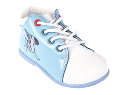 Children's transitional shoes Apawwa AD-667LBU blue and white size 19-24