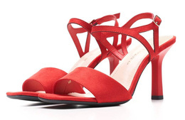 Sandały damskie Sergio Leone DSK902CZEMI czerwone rozm.36-41