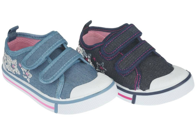 Children's sneakers Underline B10C1825 navy blue and blue size 25-30