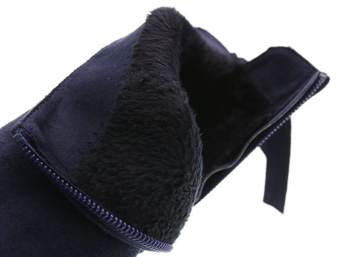 Buty zimowe damskie Sergio Leone DBT545GRANAT granatowe rozm.36-41