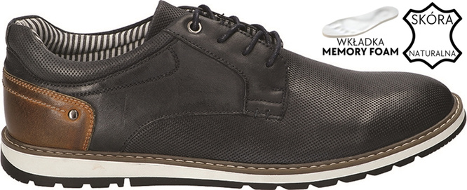 American Club MCY-75 men's shoes black and brown size 41-45