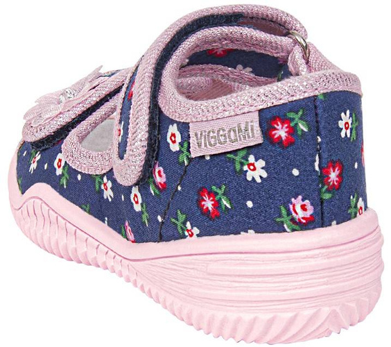 Children's sneakers Viggami LUCYNKA FLOWERS navy blue size 20-25