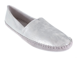 Women's ballerinas Goodin DGD-FL209SI silver size 36-41