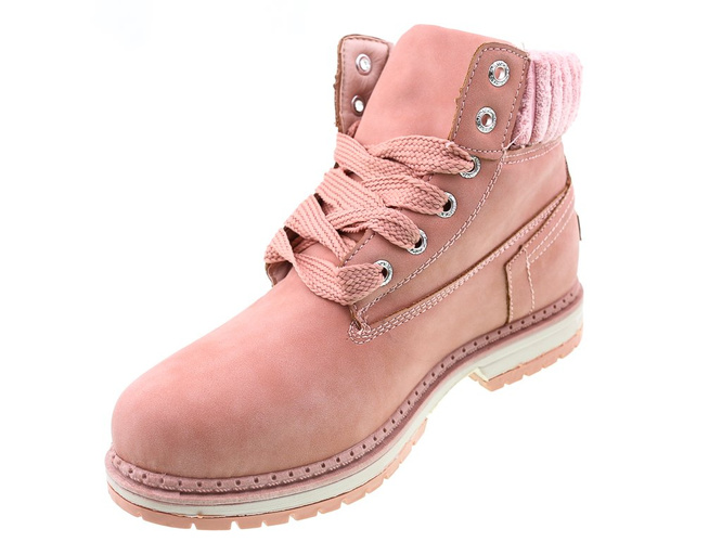 Winter women's shoes Ideal Shoes DV-5506PI pink size 36-41