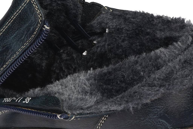 Winter women's shoes Chun Sen D9667-11BUGY navy blue size 37-42