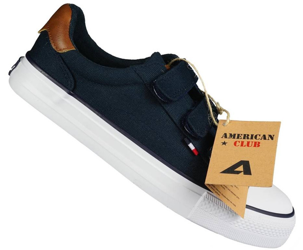 American Club CLH-81 children's sneakers black and navy blue, size 32-36
