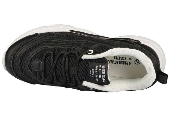 Buty sportowe młodzieżowe American Club DFH-30 białe i czarne rozm.37-41