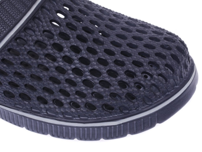 Klapki basenowe młodzieżowe Lano DKL-3-0211-A granatowe i czarne rozm.36-41