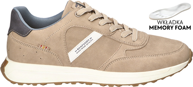 American Club MRH-151 men's sports shoes beige and navy blue size 41-46