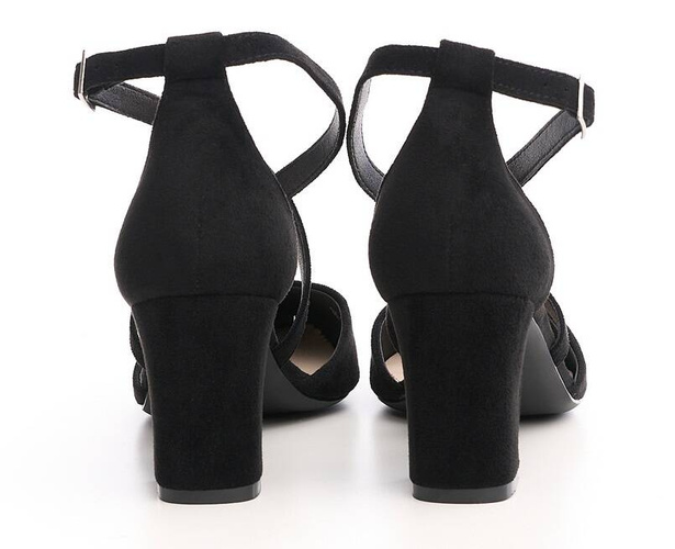 Sergio Leone DSK841CZMI women's sandals, black, sizes 36-40