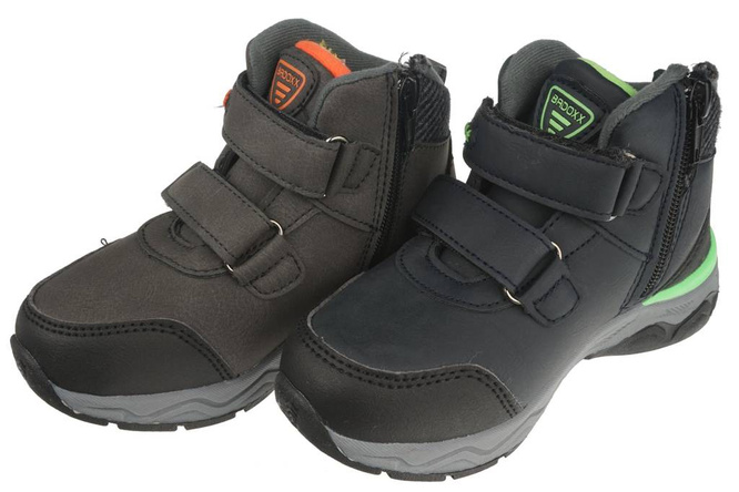 Buty zimowe dziecięce Badoxx B3XC-8281-W popielate i granatowe rozm.26-31