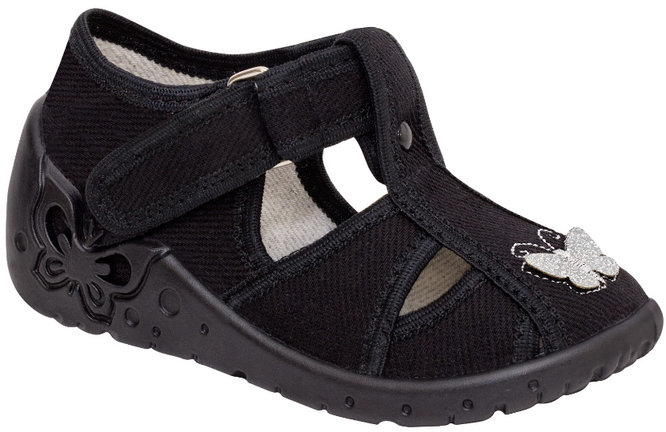 Children's sneakers ZetPol TOSIA BLACK black size 19-27