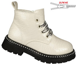 Buty zimowe dziecięce Apawwa CNQ735WH białe rozm.31-36