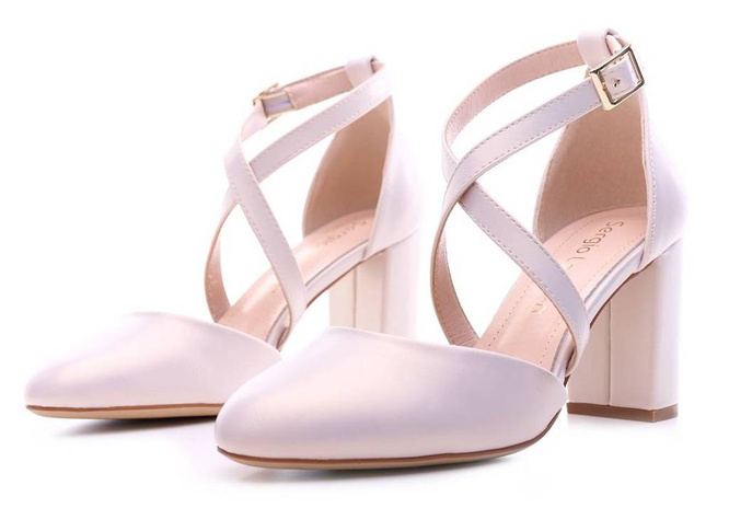 Women's pumps Sergio Leone DSK863BEPE beige size 36-40