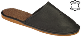 **Pako M2507 Men’s Lined Highland Slippers – Black, Sizes 41–46**