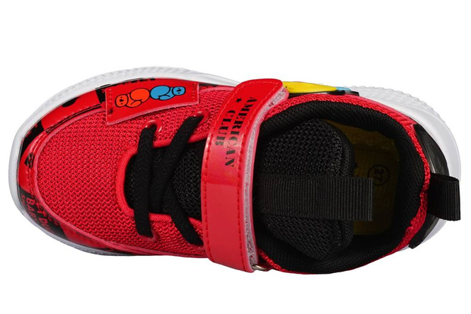 Buty sportowe dziecięce American Club BBD-23 czarne i czerwone rozm.25-30
