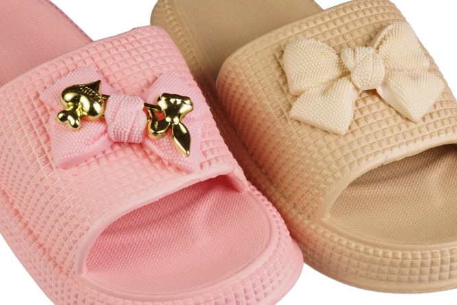 Women’s Pool Slides Sport – Pink, Beige, Black & White – Sizes 36–4