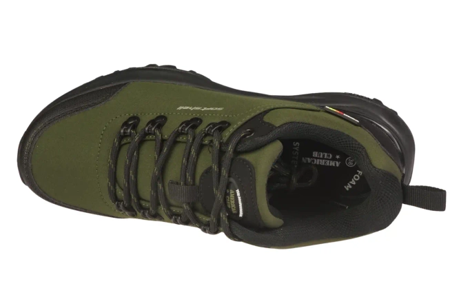 Buty sportowe damskie American Club DHL-204 czarne i zielone rozm.37-41